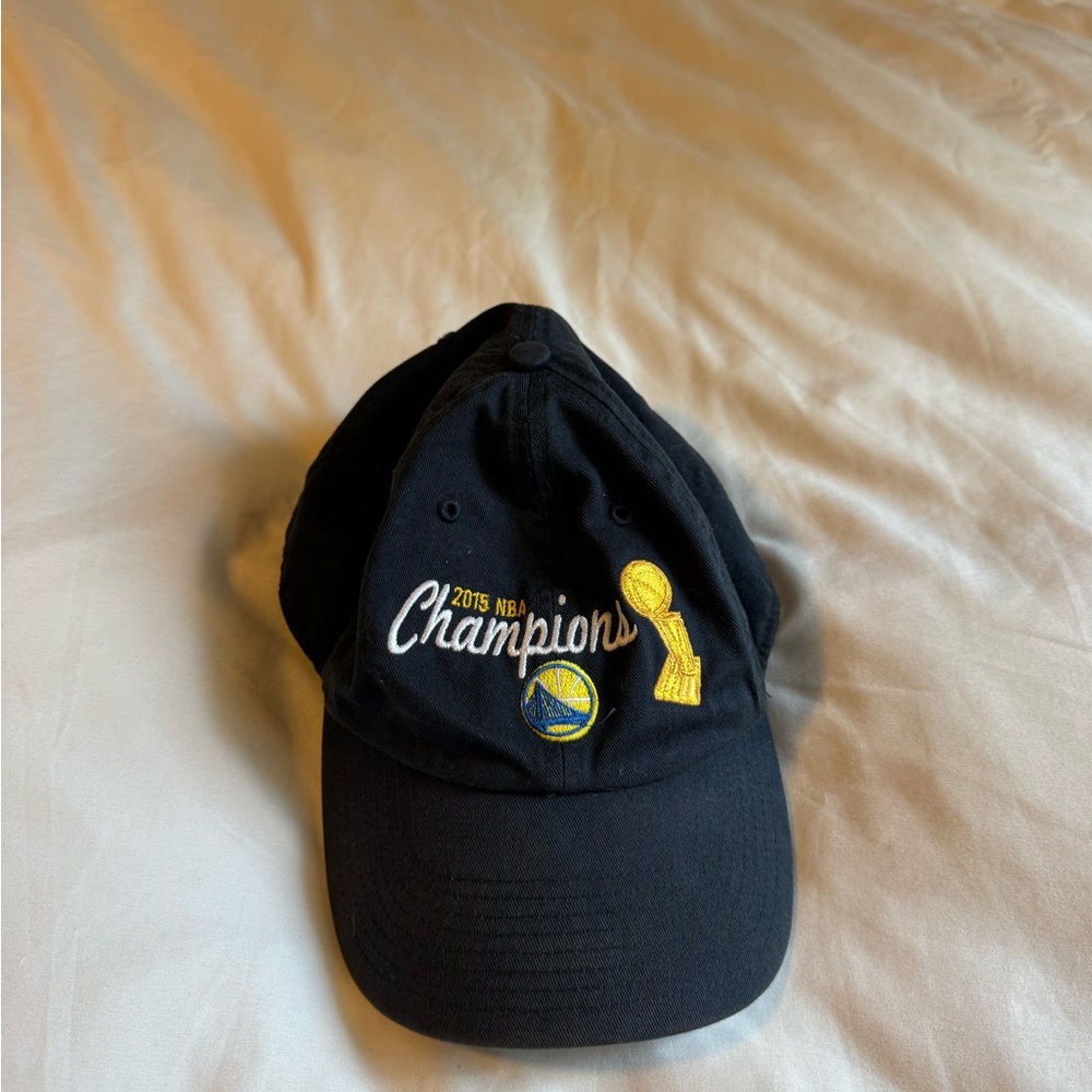 2015 NBA Warriors Champions Black Cap